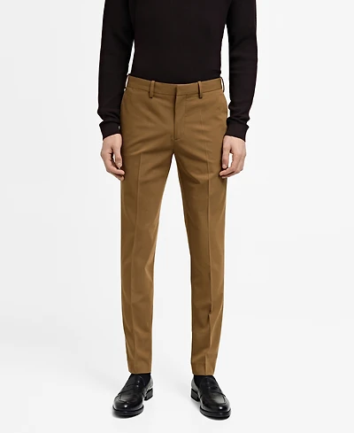 Mango Men's Super Slim-Fit Stretch Suit Pants