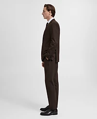Mango Men's Slim-Fit Wool Suit Pants