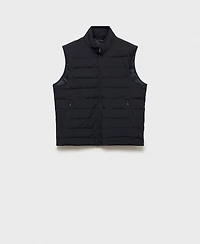 Mango Men's Down And Feather Quilted Vest