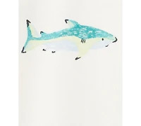 Carter's Baby Boys Shark-Print T-Shirt & Shortall, 2 Piece Set