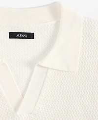 Alfani Men's Textured Polo Shirt, Exclusively at Macy's