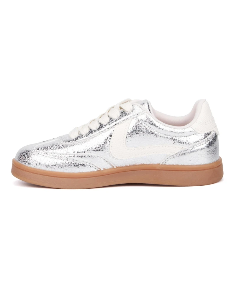 Olivia Miller Little Girls Shimmer Low Top Sneakers