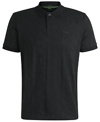 Boss by Hugo Men's Jacquard Circle Polo Shirt