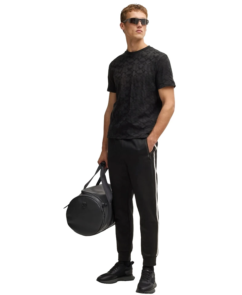 Boss by Hugo Men's Circle Jacquard Relaxed-Fit T-Shirt