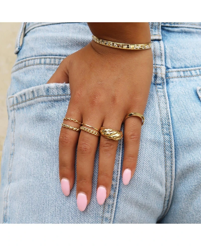 The Lovery Oval Link Ring 14K Yellow Gold