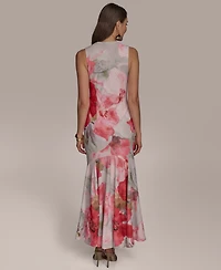 Donna Karan New York Women's Cowl-Neck Sleeveless Gown