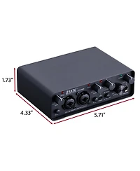 LyxPro 2x2 Usb Audio Interface W/Driver, Software & Shield