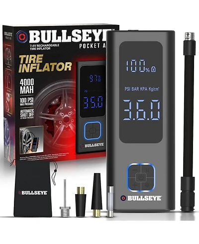 Pocket Air 4000mAh Electric Portable Rechargeable Tire Inflator Air Compressor