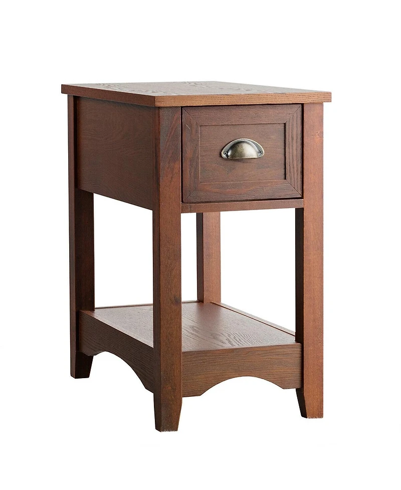Set Of 2 Contemporary Side End Table with Drawer