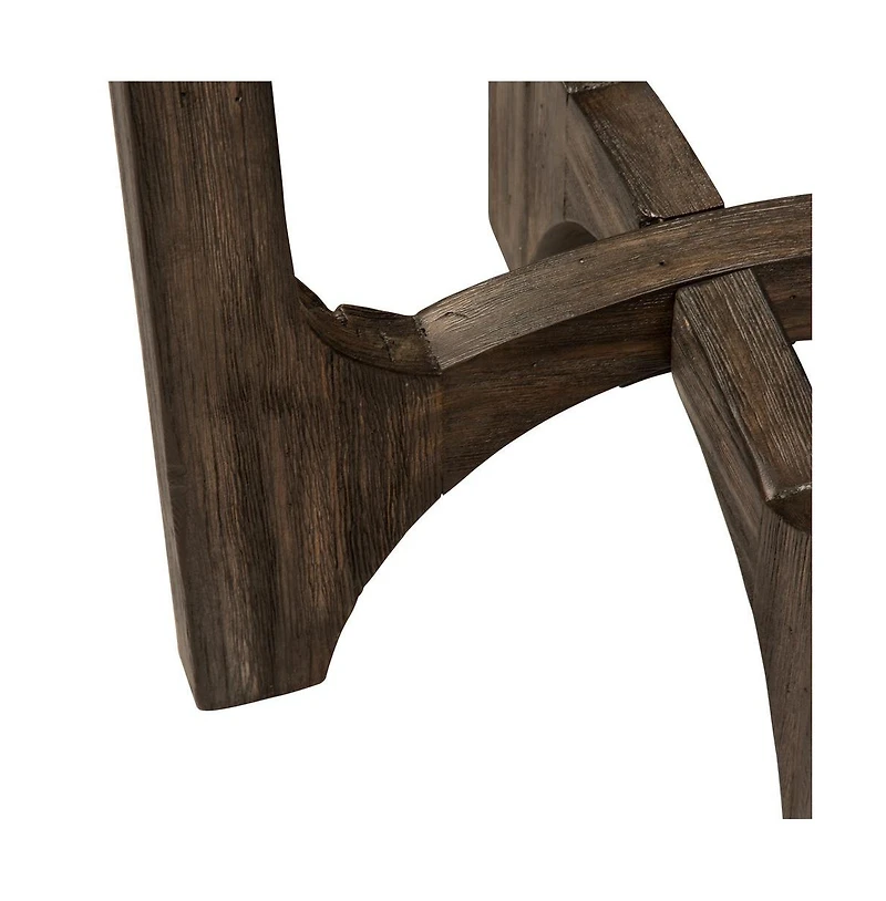 Cascade Chair Side Table in Wirebrush Rustic Brown