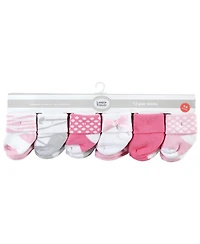 Luvable Friends Baby Boys Cotton Rich Terry Socks 24-Pack Bundle