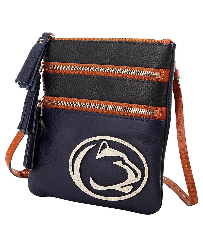 Dooney & Bourke Penn State Nittany Lions Infield Triple Zip Crossbody Purse