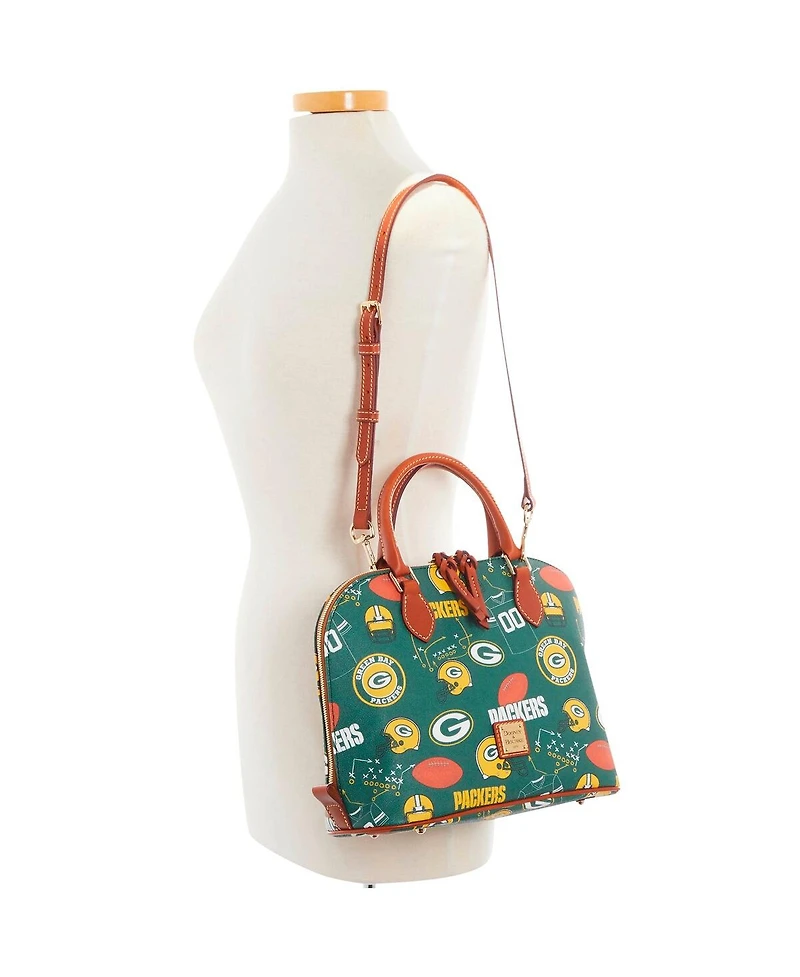 Dooney & Bourke Green Bay Packers Game Day Zip Zip Satchel