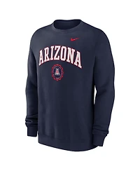 Nike Men's Navy Arizona Wildcats Arched Seal Pullover Sweatshirt