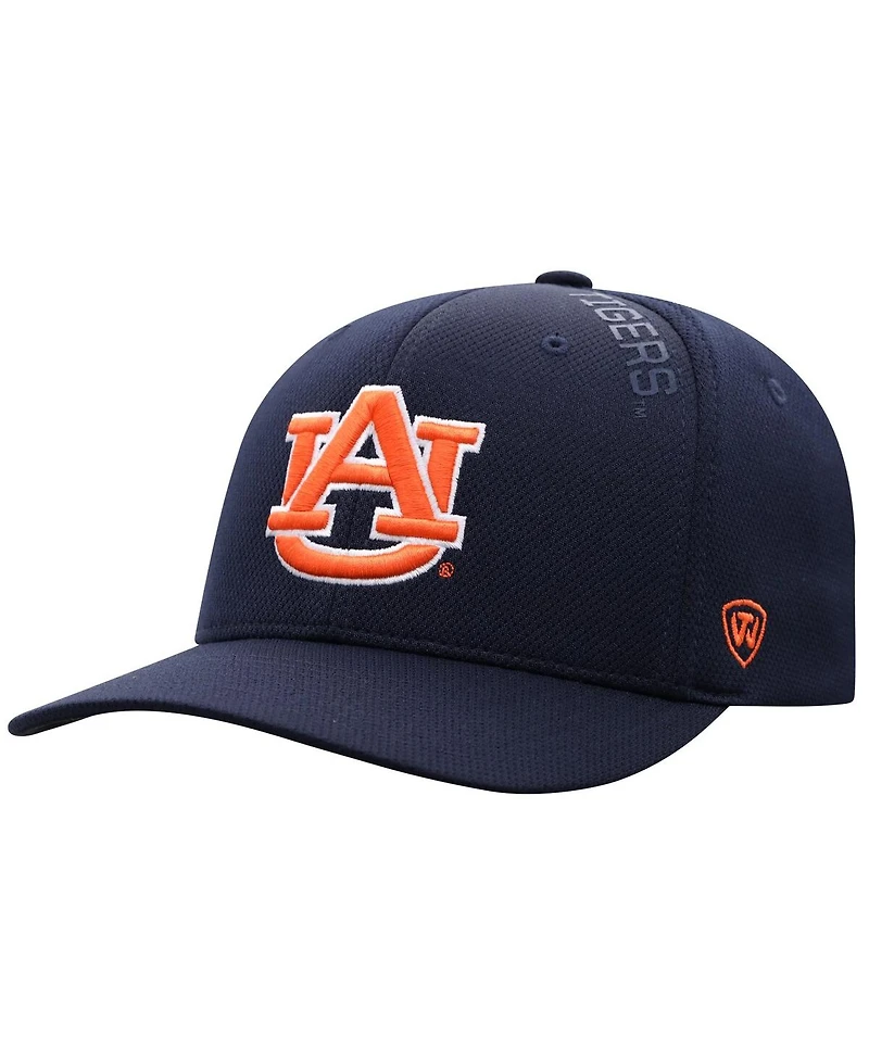 Top of the World Men's Navy Auburn Tigers Reflex 2.0 Flex Fit Hat