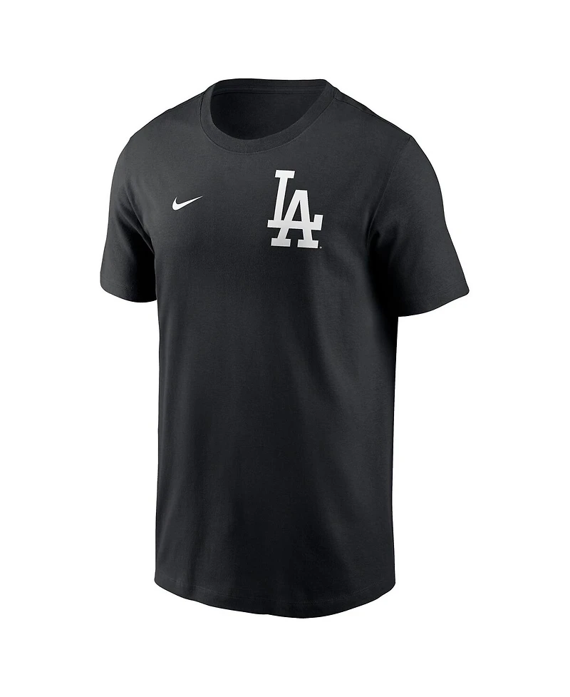 Nike Men's Black Los Angeles Dodgers 2-Hit T-Shirt