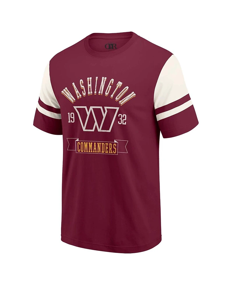 Fanatics Men's Burgundy Washington Commanders Football T-Shirt