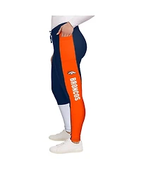 Wear by Erin Andrews Women's Navy/Orange Denver Broncos Color-Block Leggings