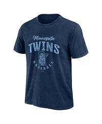 Fanatics Men's Navy Minnesota Twins Cooperstown Collection Washed T-Shirt