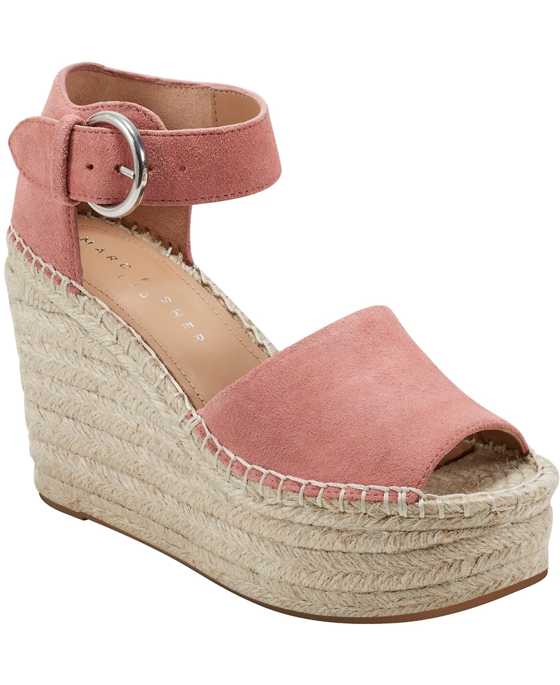 Marc Fisher Ltd Women's Alida High Platform Espadrille Wedge Sandals