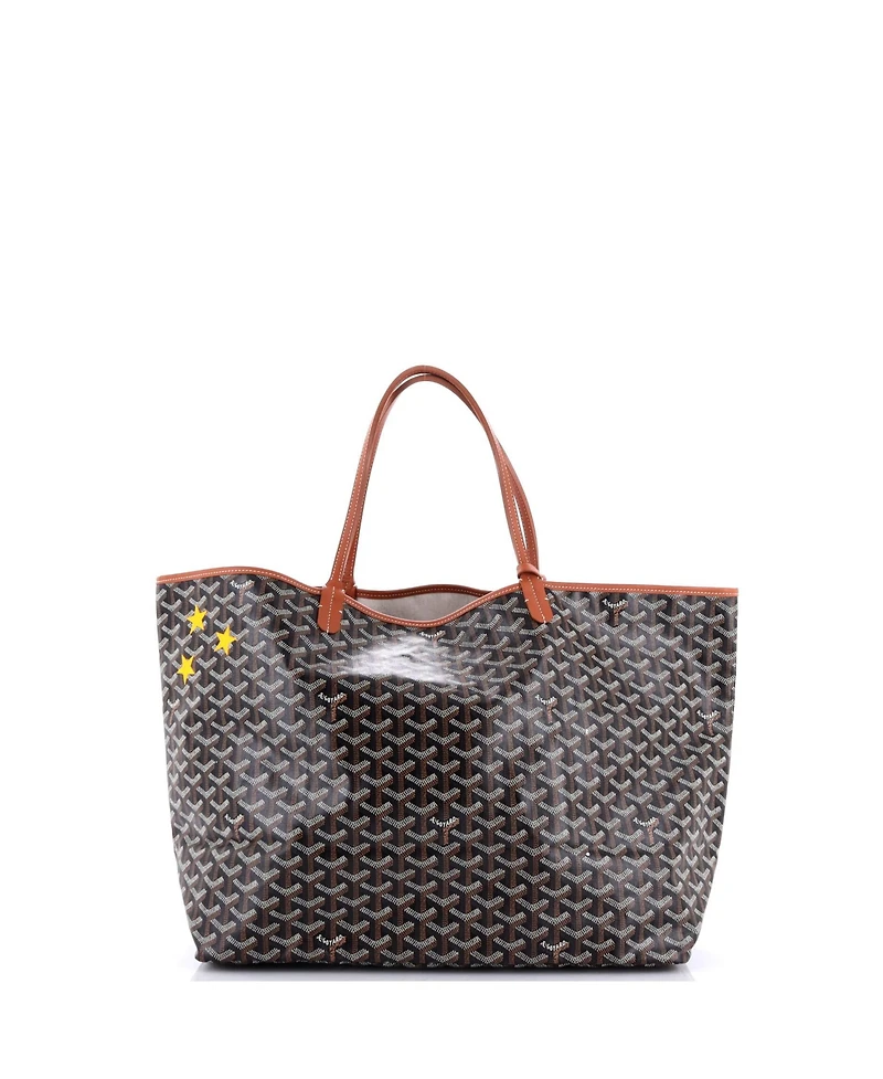 Pre-Owned Goyard Gm Saint Louis Tote Printed Coated Canvas