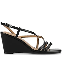 Journee Collection Women's Clinne Strappy Wedge Sandals