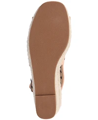 Journee Collection Women's Crisie Peep Toe Espadrille Wedge Sandals