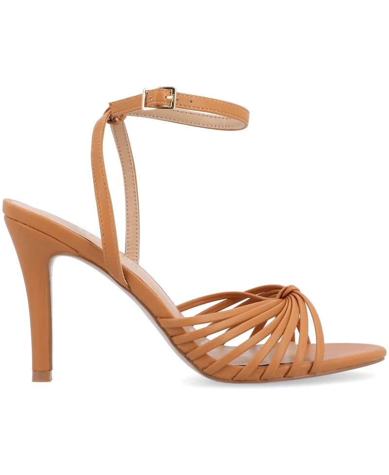 Journee Collection Women's Vanita Stiletto Strappy Dress Sandals