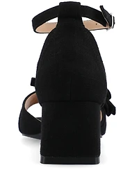 Journee Collection Women's Zevi Block Heel Dress Sandals