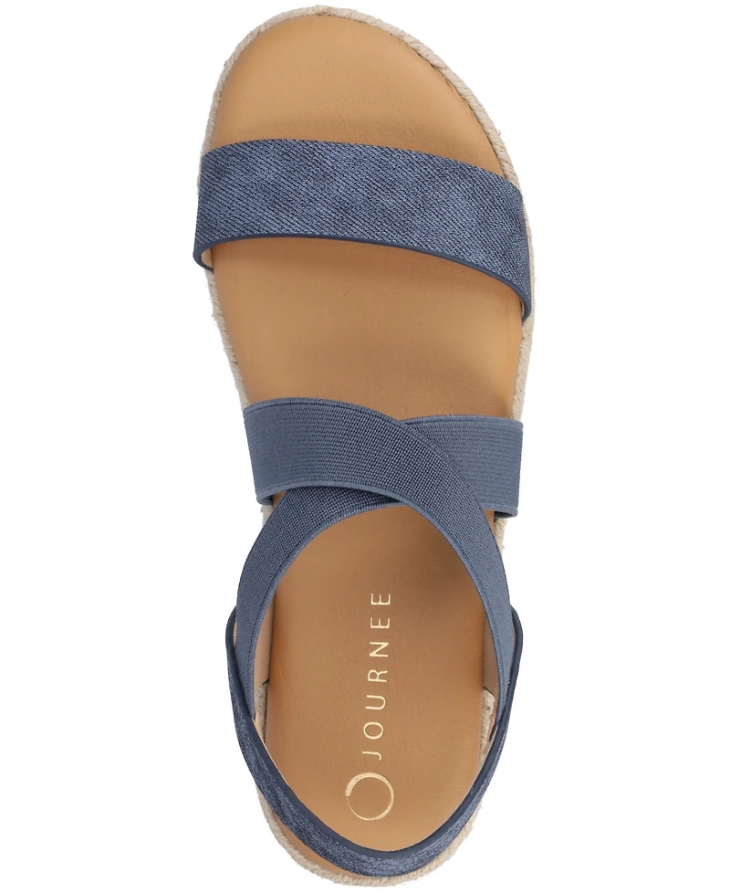 Journee Collection Women's Caroline Strappy Espadrille Sandals