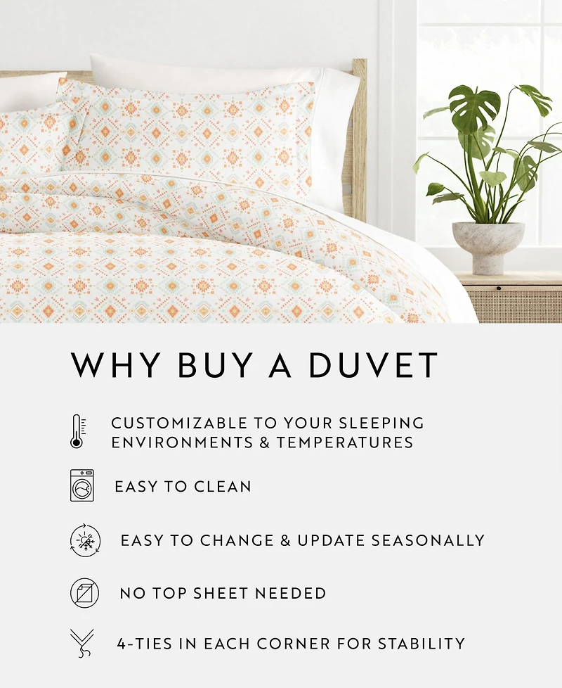 ienjoy Home Lucid Dreams Patterned Duvet Cover Set
