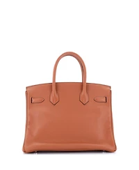 Pre-Owned HERMES Birkin 30 Handbag Brown Novillo with Palladium Hardware