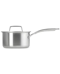 Le Creuset Essential Stainless Steel Round Saucepan with Lid, 2 Qt.
