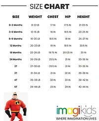 Incredibles Toddler Boys Disney Mr. Incredible Zip Up Cosplay Coverall