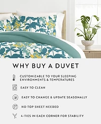 ienjoy Home Utra Soft Reversible -Pc. Duvet Cover Set