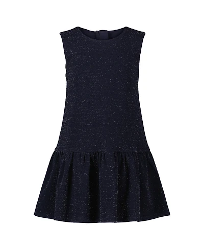 Blueberi Boulevard Toddler and Little Girls Drop Waist Sleeveless Peplum Hem Dress