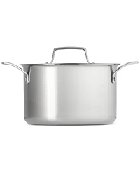 Le Creuset Essential Stainless Steel Deep Round Stockpot with Lid, 4 Qt.