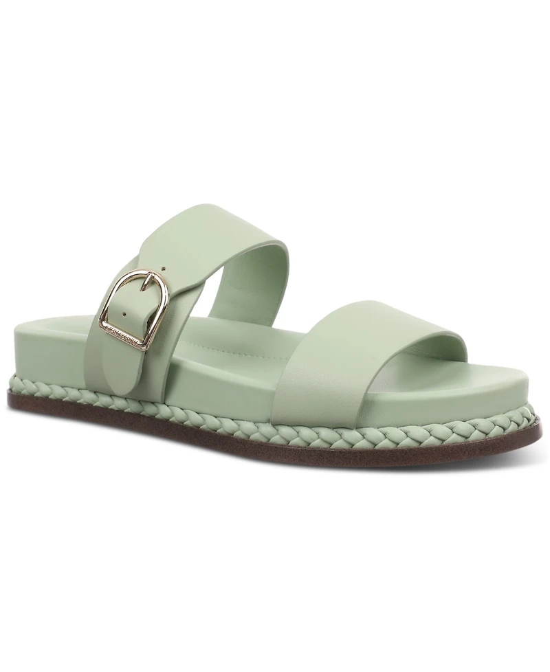 Giani Bernini Women's Gianaa Memory Foam Double Band Footbed Sandals, Created for Macy's