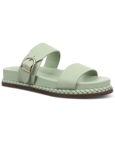 Giani Bernini Women's Gianaa Memory Foam Double Band Footbed Sandals, Created for Macy's