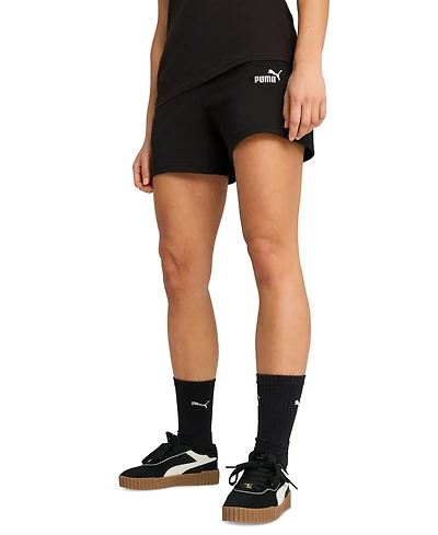 Puma Women's Essential Small No.1 Logo High-Waisted Shorts