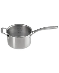 Le Creuset Essential Stainless Steel Round Saucepan with Lid, 3 Qt.