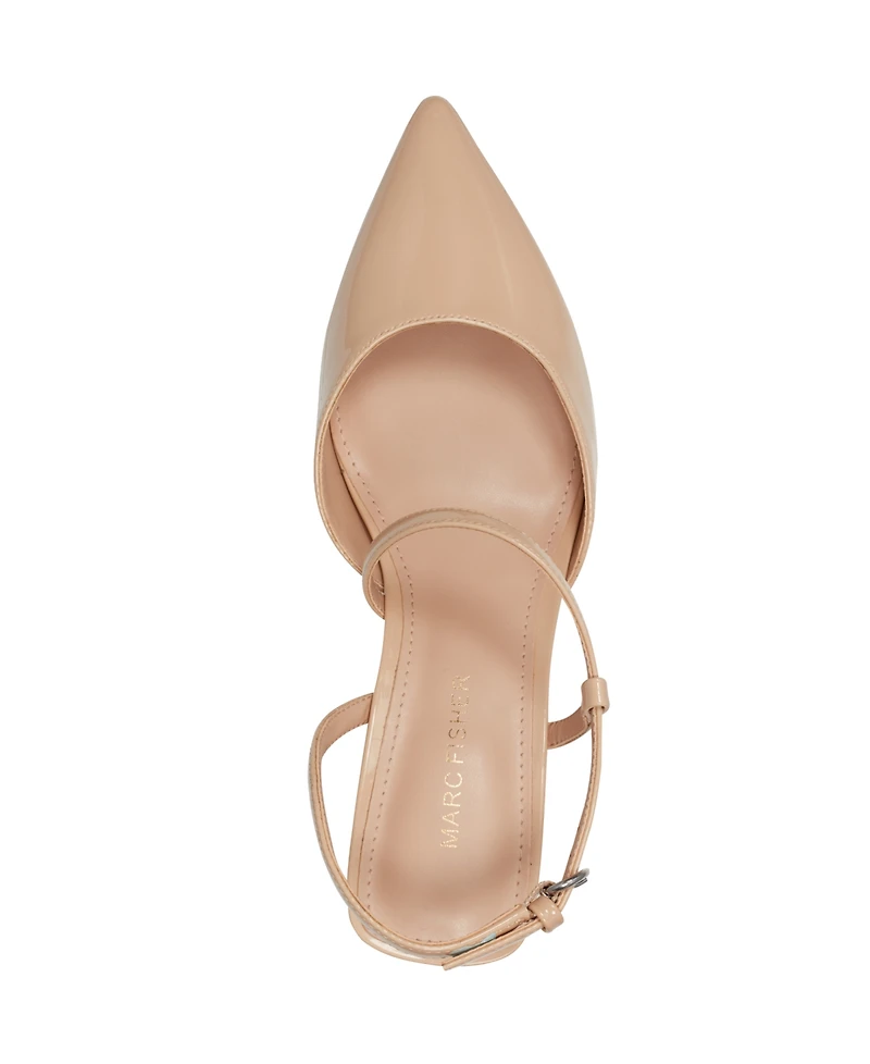 Marc Fisher Women's Loya Strappy Block Heel Pumps