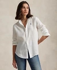 Polo Ralph Lauren Women's Classic-Fit 100% Linen Shirt