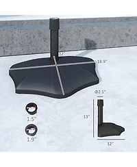 Outsunny Patio Umbrella Base lbs Umbrella Sd for 1.5"/1.9