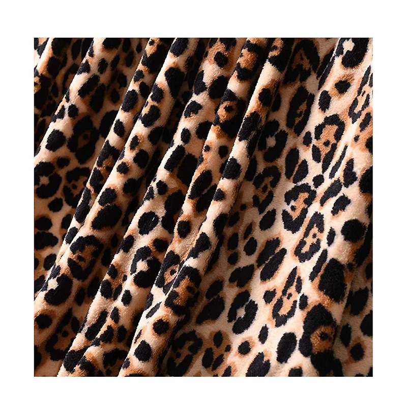 MarCielo 50 x 60 Inch Faux Fur Lap Fleece Throw Blanket for Livingroom