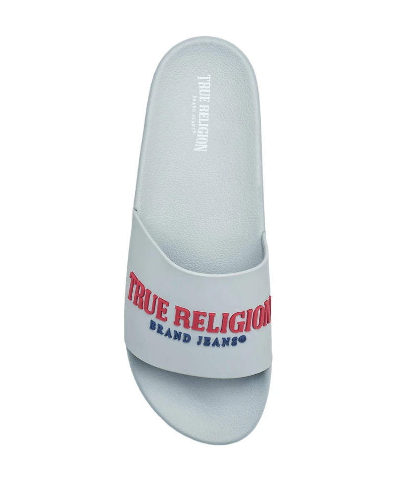 True Religion Men's Weezy Logo Slide