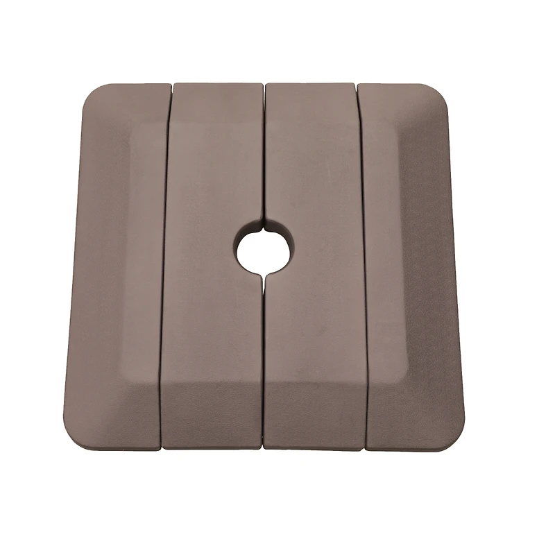 4 pcs Cantilever Umbrella Base Pe Square Market Patio Umbrella Base Outdoor Stand Weighted Base for Patio Umbrella