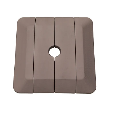 4 pcs Cantilever Umbrella Base Pe Square Market Patio Umbrella Base Outdoor Stand Weighted Base for Patio Umbrella