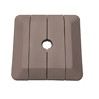 4 pcs Cantilever Umbrella Base Pe Square Market Patio Umbrella Base Outdoor Stand Weighted Base for Patio Umbrella