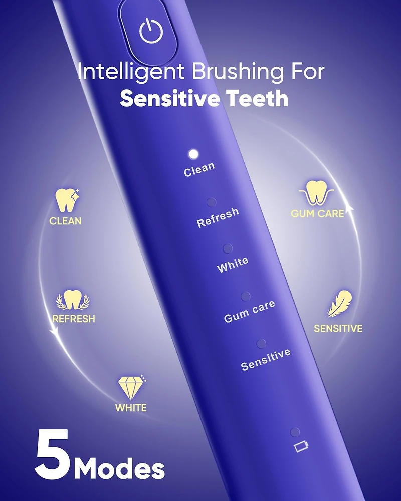 Essential Sonic Toothbrush + Purple Toothpaste Bundle